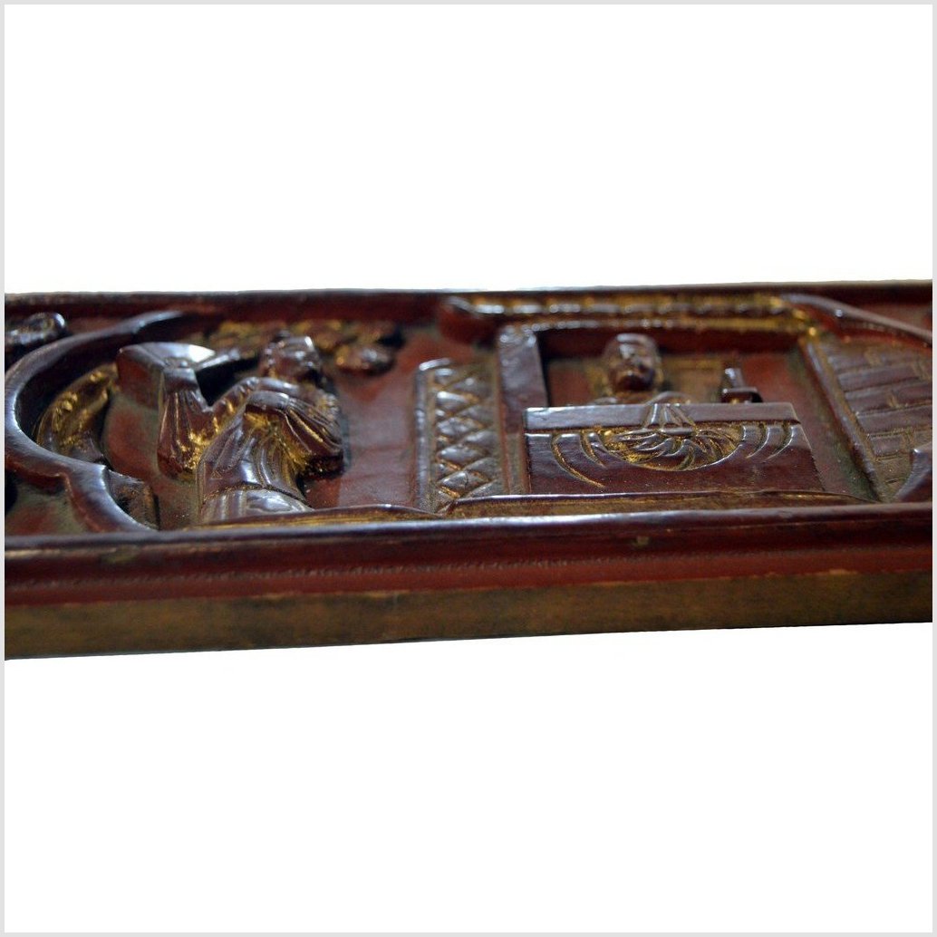 Chinese Hand Carved Wood Plaque-5. Asian & Chinese Furniture, Art, Antiques, Vintage Home Décor for sale at FEA Home