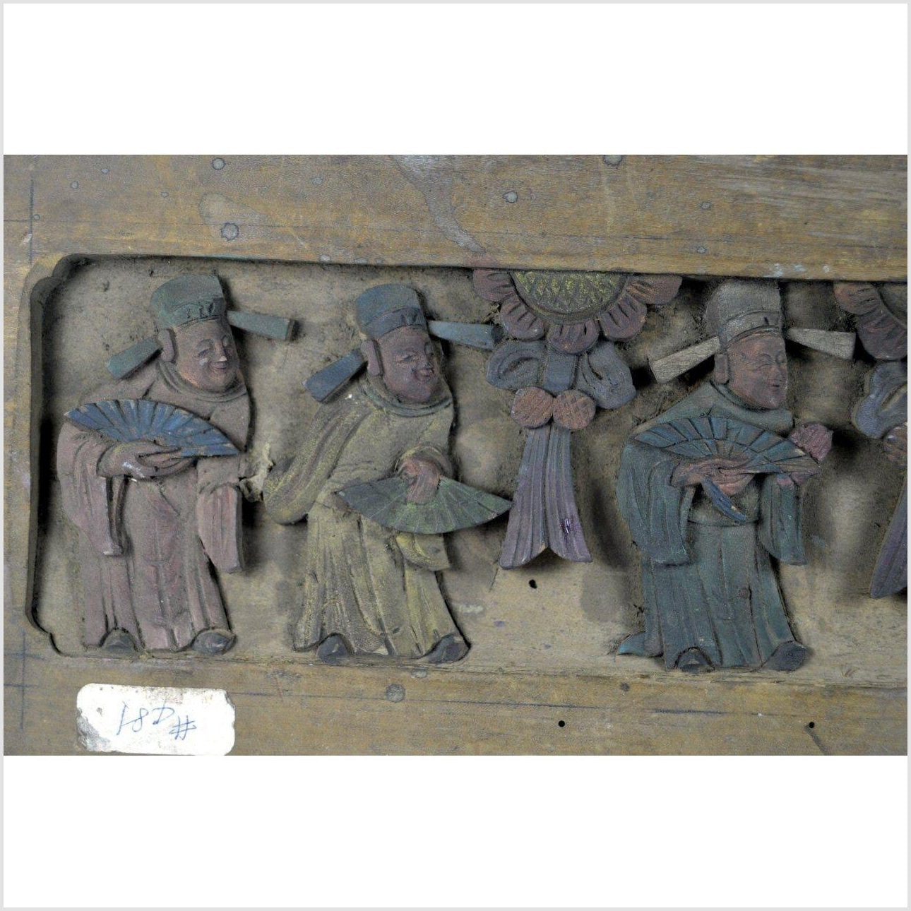 Chinese Hand Carved Wood Plaque-2. Asian & Chinese Furniture, Art, Antiques, Vintage Home Décor for sale at FEA Home