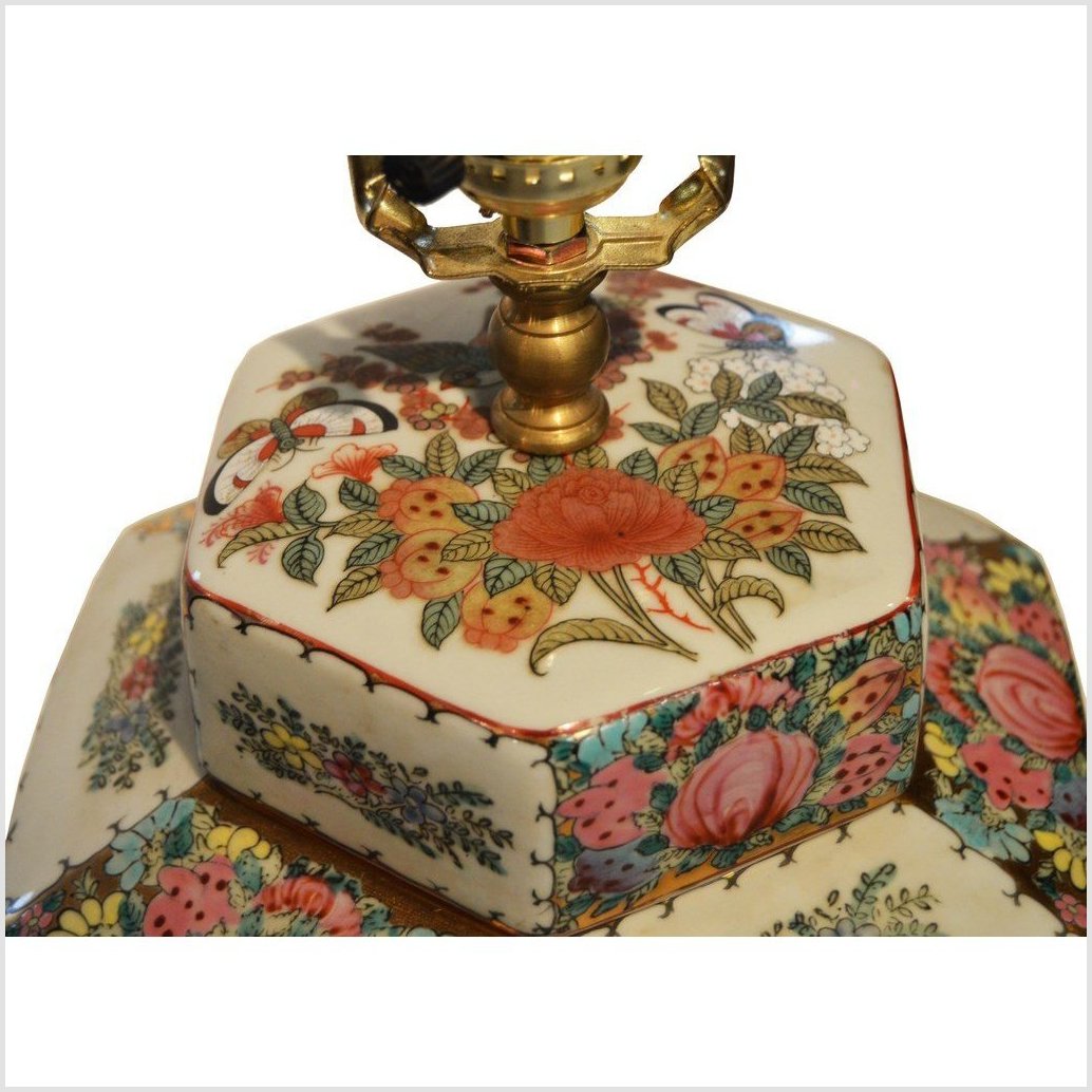 Chinese Hand Painted Lamp-3. Asian & Chinese Furniture, Art, Antiques, Vintage Home Décor for sale at FEA Home