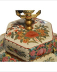 Chinese Hand Painted Lamp-3. Asian & Chinese Furniture, Art, Antiques, Vintage Home Décor for sale at FEA Home