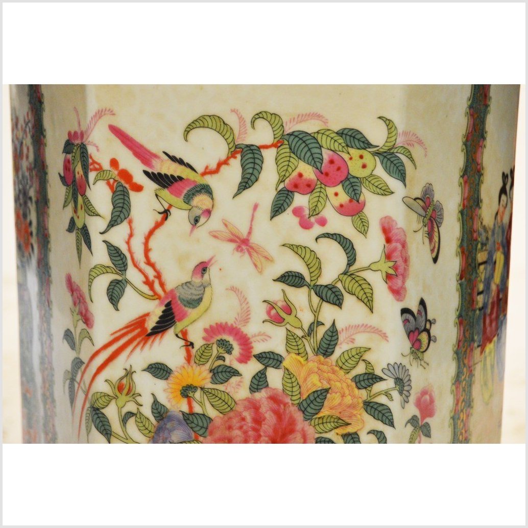 Chinese Hand Painted Lamp-9. Asian & Chinese Furniture, Art, Antiques, Vintage Home Décor for sale at FEA Home