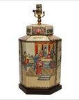 Chinese Hand Painted Lamp-1. Asian & Chinese Furniture, Art, Antiques, Vintage Home Décor for sale at FEA Home