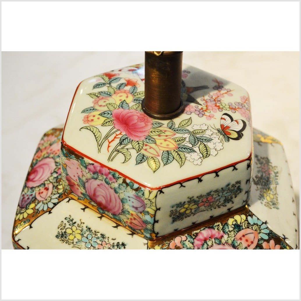 Chinese Hand Painted Lamp-3. Asian & Chinese Furniture, Art, Antiques, Vintage Home Décor for sale at FEA Home