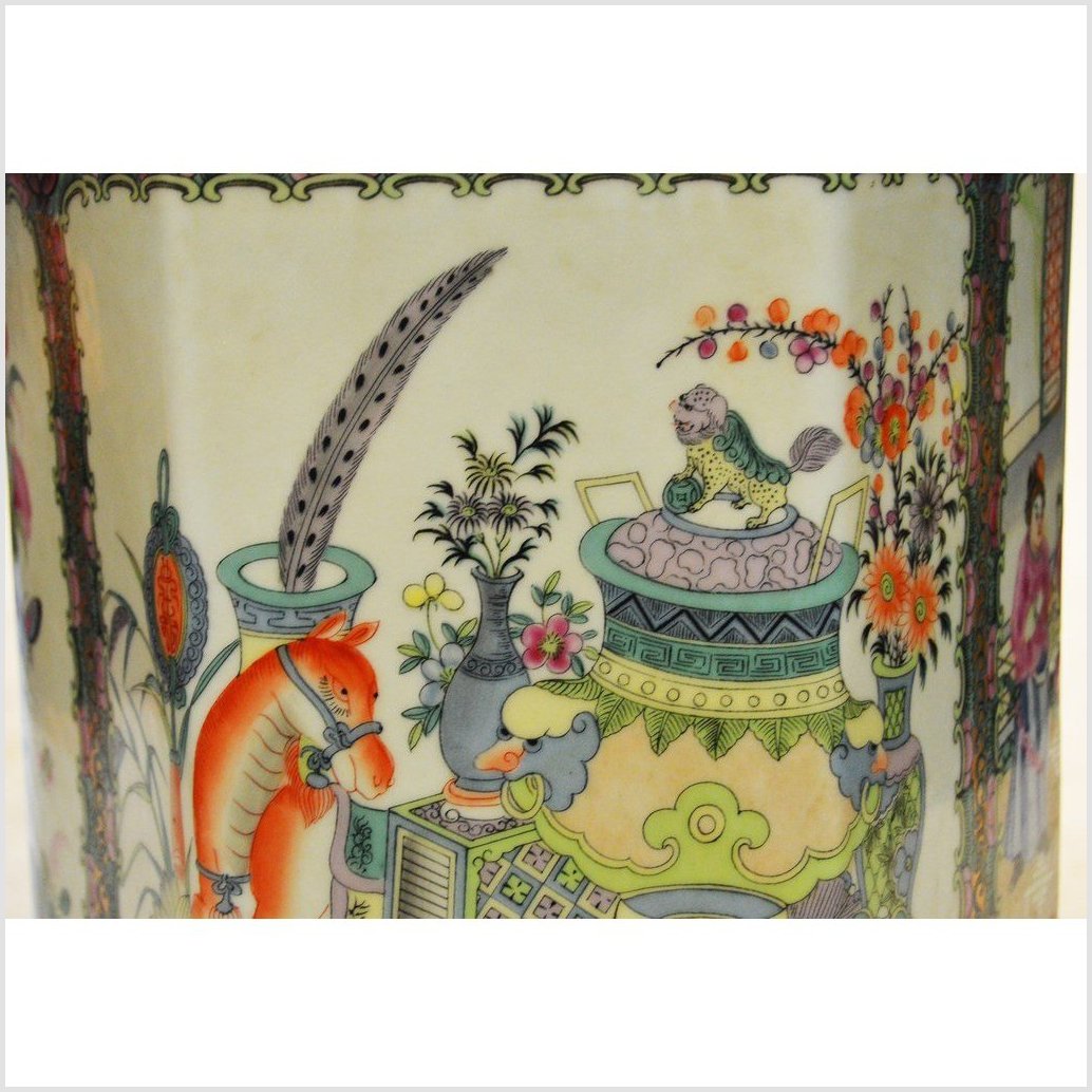Chinese Hand Painted Lamp-9. Asian & Chinese Furniture, Art, Antiques, Vintage Home Décor for sale at FEA Home