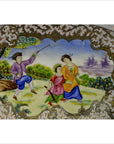 Chinese Hand Painted Porcelain Charger-6. Asian & Chinese Furniture, Art, Antiques, Vintage Home Décor for sale at FEA Home