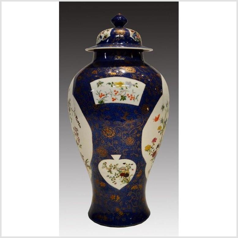 Vintage Hand-Painted Ginger Jar-12. Asian & Chinese Furniture, Art, Antiques, Vintage Home Décor for sale at FEA Home
