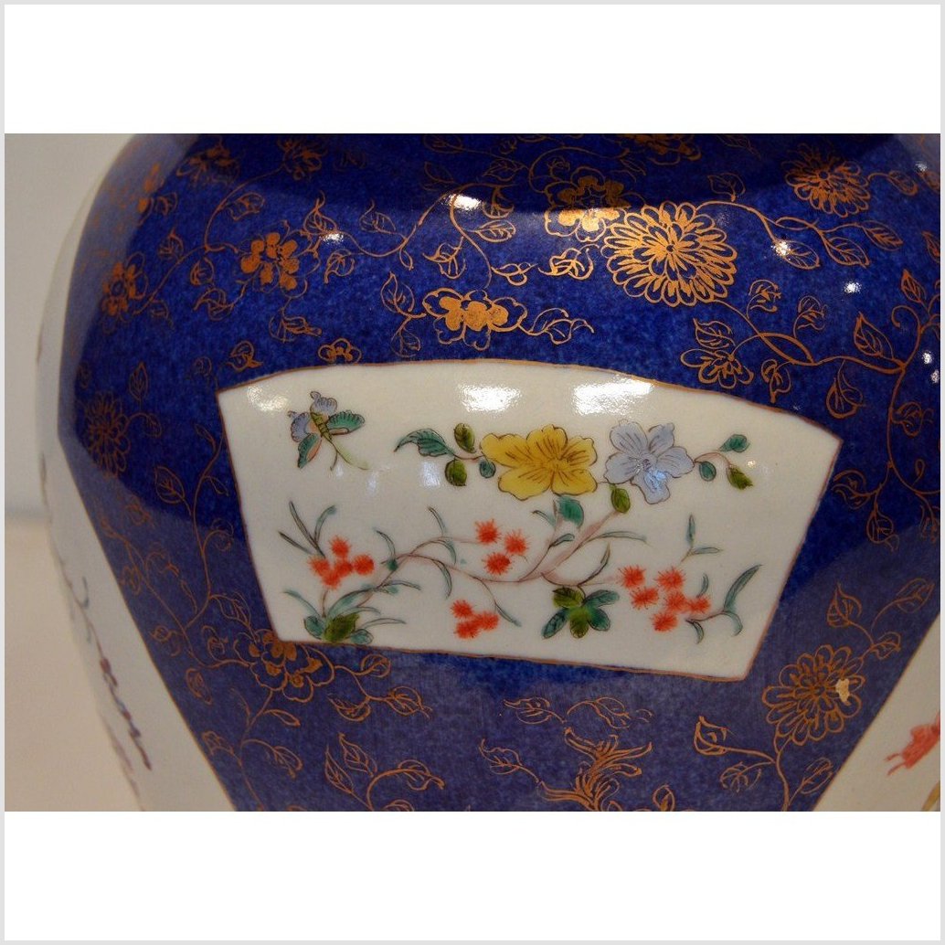Vintage Hand-Painted Ginger Jar-14. Asian & Chinese Furniture, Art, Antiques, Vintage Home Décor for sale at FEA Home