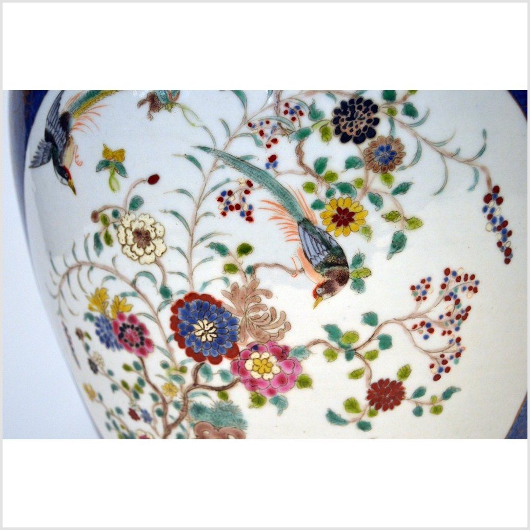 Vintage Hand-Painted Ginger Jar-4. Asian & Chinese Furniture, Art, Antiques, Vintage Home Décor for sale at FEA Home