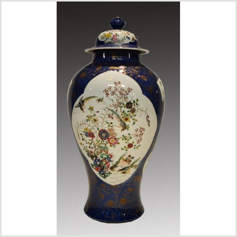 Vintage Hand-Painted Ginger Jar-6. Asian & Chinese Furniture, Art, Antiques, Vintage Home Décor for sale at FEA Home