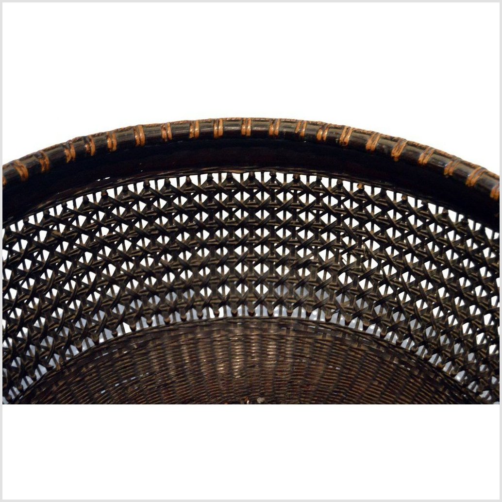 Chinese Lacquered Bamboo Basket-3. Asian & Chinese Furniture, Art, Antiques, Vintage Home Décor for sale at FEA Home