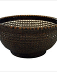 Chinese Lacquered Bamboo Basket-1. Asian & Chinese Furniture, Art, Antiques, Vintage Home Décor for sale at FEA Home