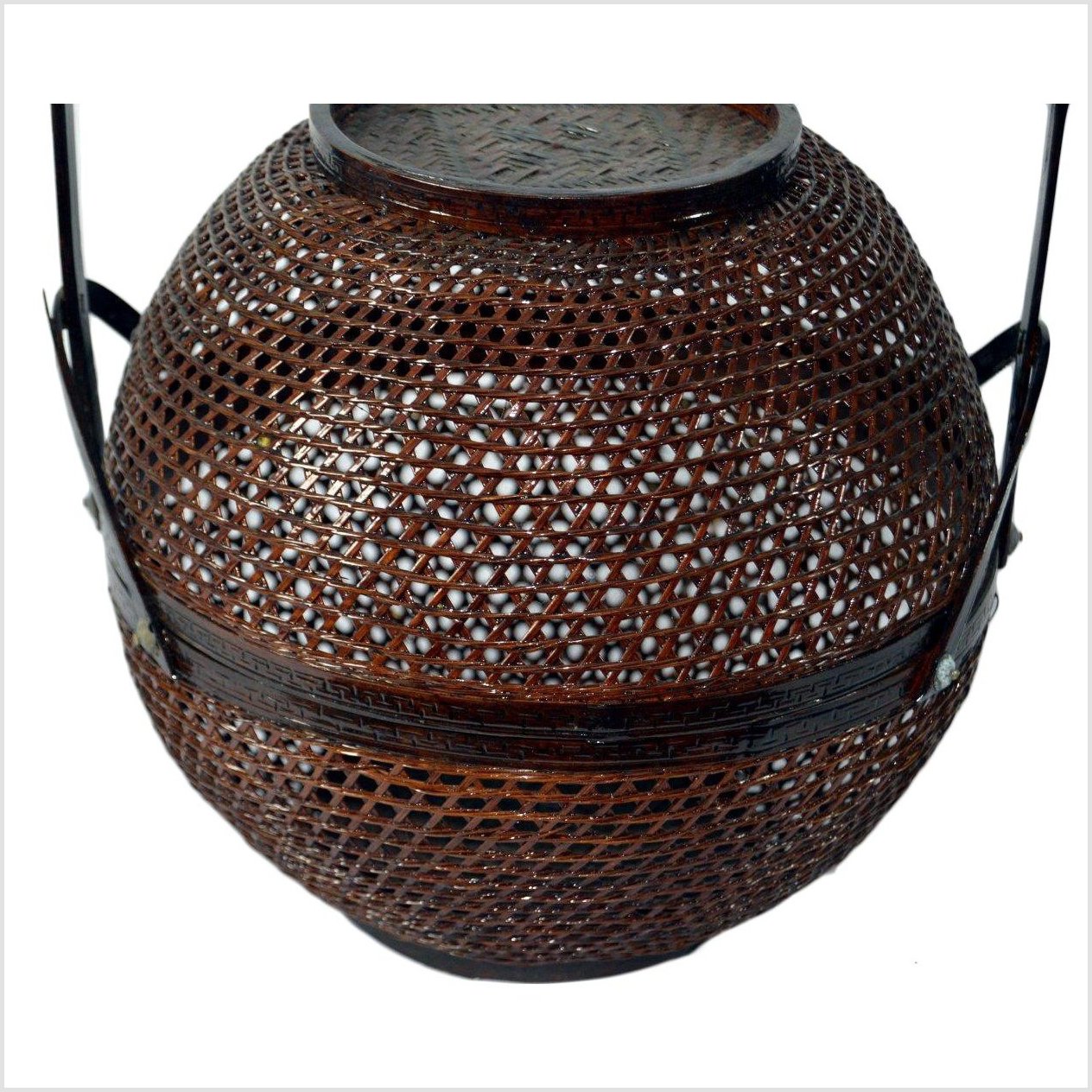 Chinese Lacquered Basket-3. Asian & Chinese Furniture, Art, Antiques, Vintage Home Décor for sale at FEA Home