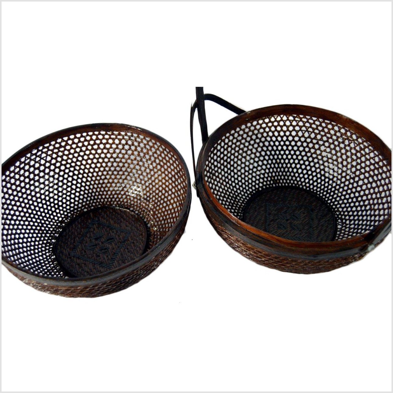 Chinese Lacquered Basket-4. Asian & Chinese Furniture, Art, Antiques, Vintage Home Décor for sale at FEA Home