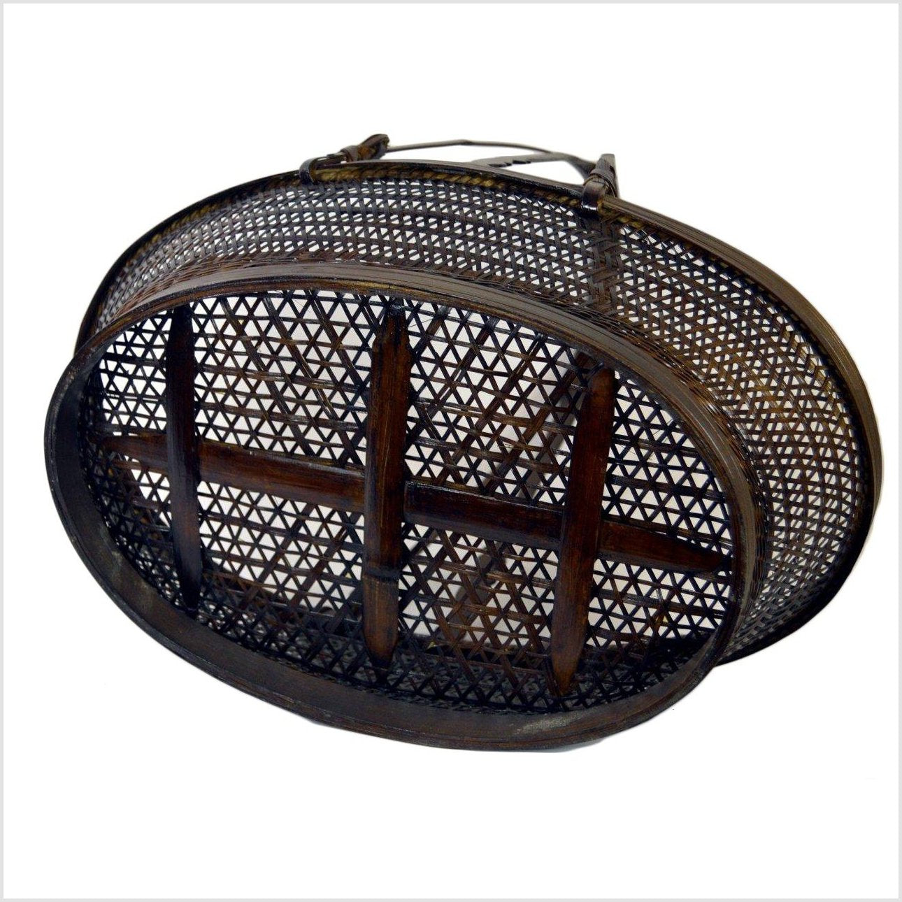 Chinese Lacquered Basket-5. Asian & Chinese Furniture, Art, Antiques, Vintage Home Décor for sale at FEA Home