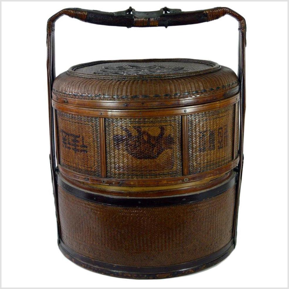 Chinese Large Wedding Basket-10. Asian & Chinese Furniture, Art, Antiques, Vintage Home Décor for sale at FEA Home