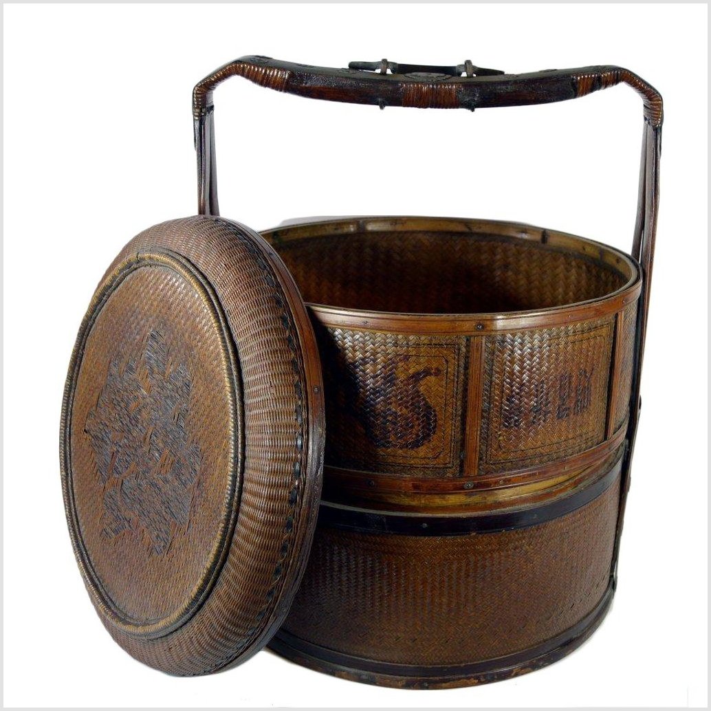 Chinese Large Wedding Basket-3. Asian & Chinese Furniture, Art, Antiques, Vintage Home Décor for sale at FEA Home
