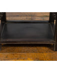 Chinese Late Qing Dynasty 1900s Stool with Cloud-Carved Apron and Lower Shelf-10. Asian & Chinese Furniture, Art, Antiques, Vintage Home Décor for sale at FEA Home