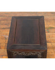 Chinese Late Qing Dynasty 1900s Stool with Cloud-Carved Apron and Lower Shelf-20. Asian & Chinese Furniture, Art, Antiques, Vintage Home Décor for sale at FEA Home