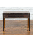 Chinese Late Qing Dynasty Elm Desk with Two Drawers and Ornate Brass Hardware-16. Asian & Chinese Furniture, Art, Antiques, Vintage Home Décor for sale at FEA Home