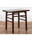 Chinese Late Qing Dynasty Elm Scholar's Table with Custom Lacquer Finish-10. Asian & Chinese Furniture, Art, Antiques, Vintage Home Décor for sale at FEA Home