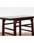 Chinese Late Qing Dynasty Elm Scholar's Table with Custom Lacquer Finish-11. Asian & Chinese Furniture, Art, Antiques, Vintage Home Décor for sale at FEA Home