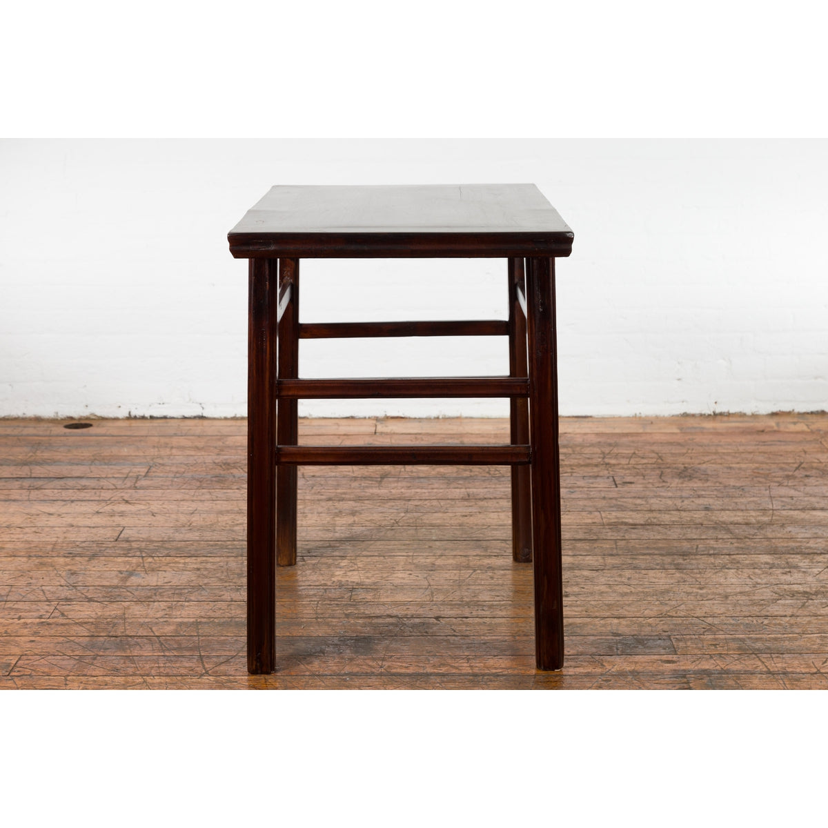 Chinese Late Qing Dynasty Elm Scholar's Table with Custom Lacquer Finish-14. Asian & Chinese Furniture, Art, Antiques, Vintage Home Décor for sale at FEA Home