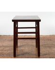 Chinese Late Qing Dynasty Elm Scholar's Table with Custom Lacquer Finish-14. Asian & Chinese Furniture, Art, Antiques, Vintage Home Décor for sale at FEA Home