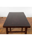 Chinese Late Qing Dynasty Elm Scholar's Table with Custom Lacquer Finish-18. Asian & Chinese Furniture, Art, Antiques, Vintage Home Décor for sale at FEA Home