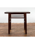 Chinese Late Qing Dynasty Elm Scholar's Table with Custom Lacquer Finish-2. Asian & Chinese Furniture, Art, Antiques, Vintage Home Décor for sale at FEA Home