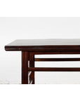 Chinese Late Qing Dynasty Elm Scholar's Table with Custom Lacquer Finish-3. Asian & Chinese Furniture, Art, Antiques, Vintage Home Décor for sale at FEA Home