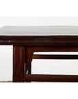 Chinese Late Qing Dynasty Elm Scholar's Table with Custom Lacquer Finish-7. Asian & Chinese Furniture, Art, Antiques, Vintage Home Décor for sale at FEA Home