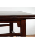 Chinese Late Qing Dynasty Elm Scholar's Table with Custom Lacquer Finish-8. Asian & Chinese Furniture, Art, Antiques, Vintage Home Décor for sale at FEA Home