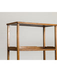 Tall Wooden Three-Shelf Bookcase with Two Drawers-11. Asian & Chinese Furniture, Art, Antiques, Vintage Home Décor for sale at FEA Home