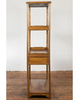 Tall Wooden Three-Shelf Bookcase with Two Drawers-15. Asian & Chinese Furniture, Art, Antiques, Vintage Home Décor for sale at FEA Home