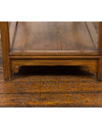 Tall Wooden Three-Shelf Bookcase with Two Drawers-17. Asian & Chinese Furniture, Art, Antiques, Vintage Home Décor for sale at FEA Home