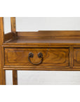 Tall Wooden Three-Shelf Bookcase with Two Drawers-21. Asian & Chinese Furniture, Art, Antiques, Vintage Home Décor for sale at FEA Home