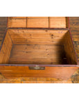 Chinese Late Qing Dynasty Pine Chest with Brass Hardware and Bracket Feet-5. Asian & Chinese Furniture, Art, Antiques, Vintage Home Décor for sale at FEA Home