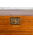 Chinese Late Qing Dynasty Pine Chest with Brass Hardware and Bracket Feet-8. Asian & Chinese Furniture, Art, Antiques, Vintage Home Décor for sale at FEA Home