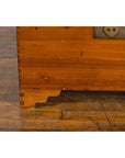 Chinese Late Qing Dynasty Pine Chest with Brass Hardware and Bracket Feet-9. Asian & Chinese Furniture, Art, Antiques, Vintage Home Décor for sale at FEA Home
