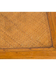 Chinese Late Qing Dynasty Side Table with Woven Rattan Top and Horse Hoof Feet-12. Asian & Chinese Furniture, Art, Antiques, Vintage Home Décor for sale at FEA Home
