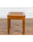 Chinese Late Qing Dynasty Side Table with Woven Rattan Top and Horse Hoof Feet-17. Asian & Chinese Furniture, Art, Antiques, Vintage Home Décor for sale at FEA Home