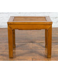 Chinese Late Qing Dynasty Side Table with Woven Rattan Top and Horse Hoof Feet-3. Asian & Chinese Furniture, Art, Antiques, Vintage Home Décor for sale at FEA Home