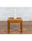 Chinese Late Qing Dynasty Side Table with Woven Rattan Top and Horse Hoof Feet-4. Asian & Chinese Furniture, Art, Antiques, Vintage Home Décor for sale at FEA Home