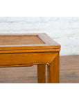 Chinese Late Qing Dynasty Side Table with Woven Rattan Top and Horse Hoof Feet-8. Asian & Chinese Furniture, Art, Antiques, Vintage Home Décor for sale at FEA Home
