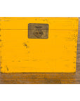 Chinese Late Qing Dynasty Yellow Lacquered Blanket Chest with Brass Hardware-16. Asian & Chinese Furniture, Art, Antiques, Vintage Home Décor for sale at FEA Home