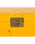 Chinese Late Qing Dynasty Yellow Lacquered Blanket Chest with Brass Hardware-17. Asian & Chinese Furniture, Art, Antiques, Vintage Home Décor for sale at FEA Home