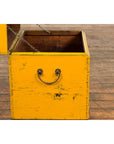 Chinese Late Qing Dynasty Yellow Lacquered Blanket Chest with Brass Hardware-5. Asian & Chinese Furniture, Art, Antiques, Vintage Home Décor for sale at FEA Home