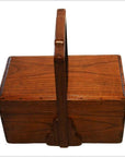 Chinese Lidded Wood Box-4. Asian & Chinese Furniture, Art, Antiques, Vintage Home Décor for sale at FEA Home