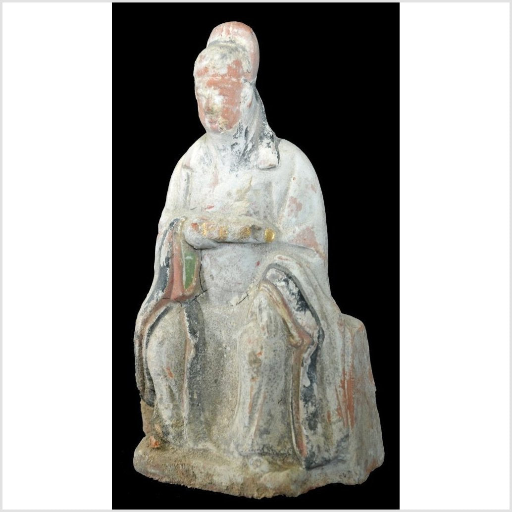 17th Century Ming Dynasty Terracotta Court Figure Statuette-3. Asian & Chinese Furniture, Art, Antiques, Vintage Home Décor for sale at FEA Home