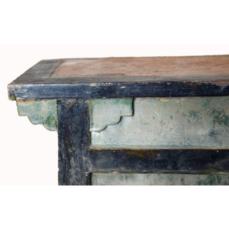 Chinese Ming Dynasty Petite Glazed Terracotta Bench from the 17th Century-2. Asian & Chinese Furniture, Art, Antiques, Vintage Home Décor for sale at FEA Home